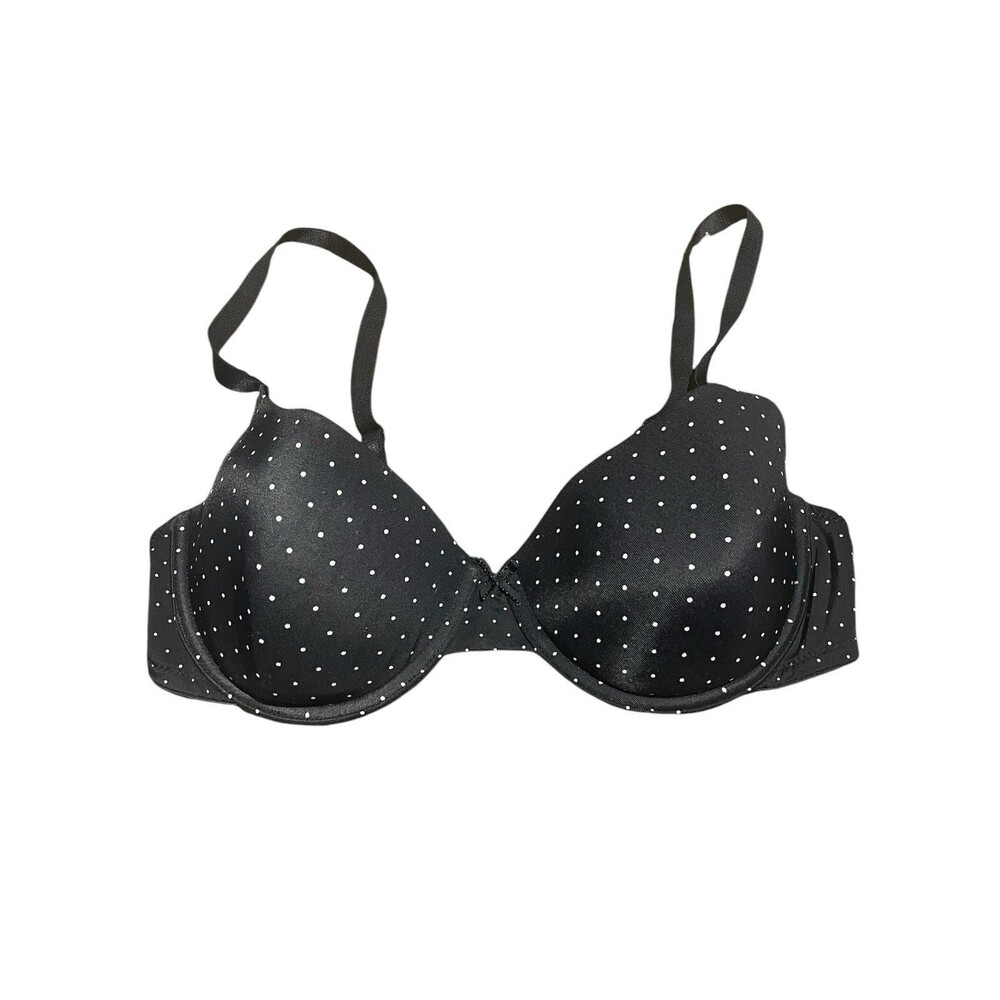 Ellen Tracy Women’s Bra Blue Polka Dot 36C 59378P2 Underwire T-shirt Bra